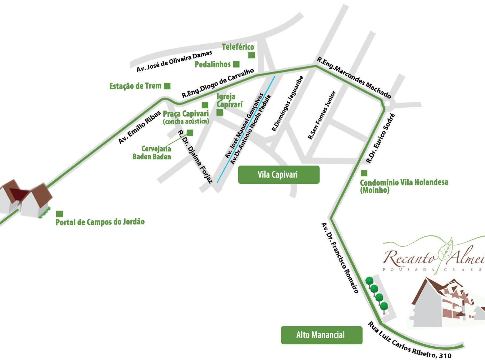 Mapa da localização